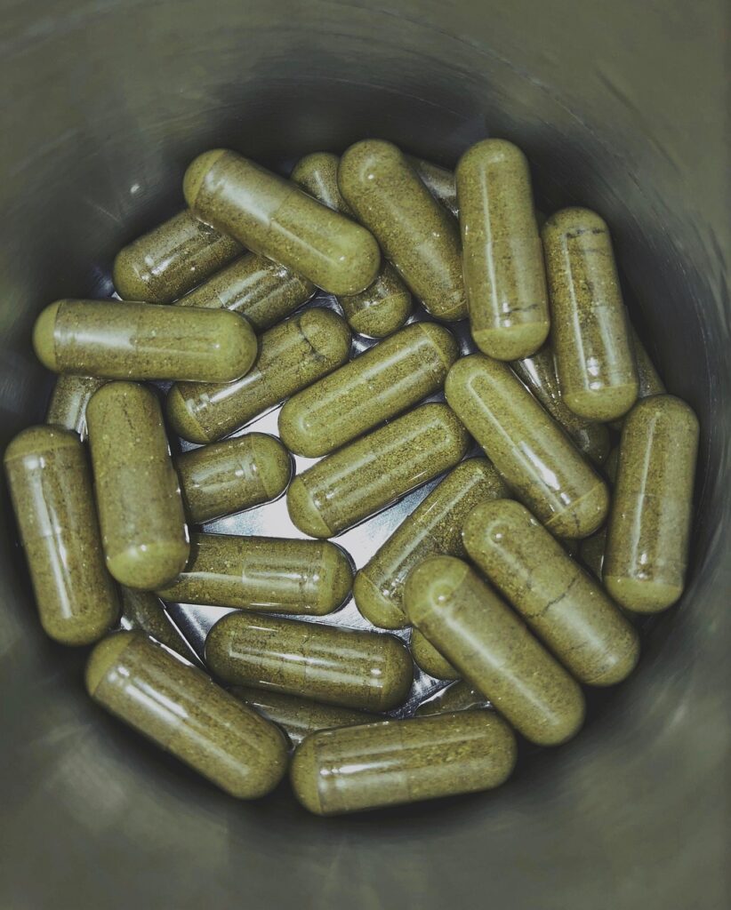 Herbal supplement capsules
