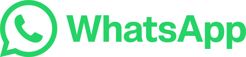 WhatsApp logo black bg green letters 800